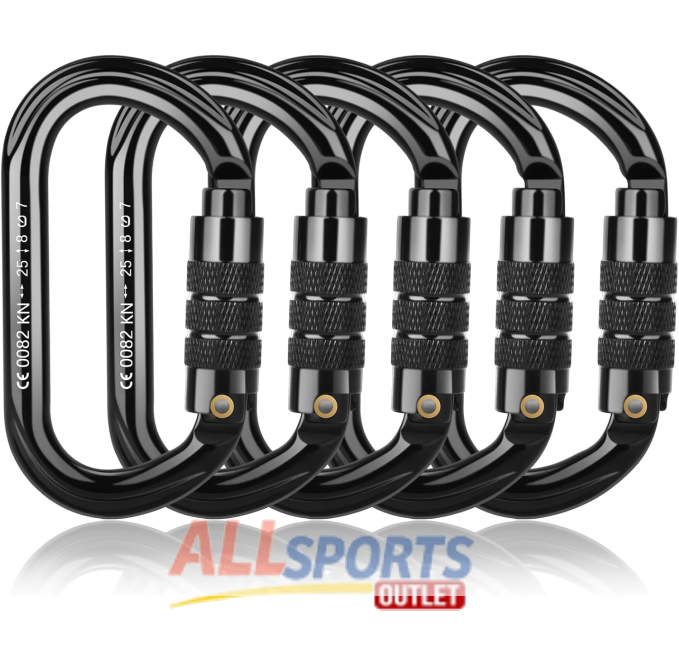 FVW 25KN Auto Locking Climbing Carabiners for Outdoor Activities