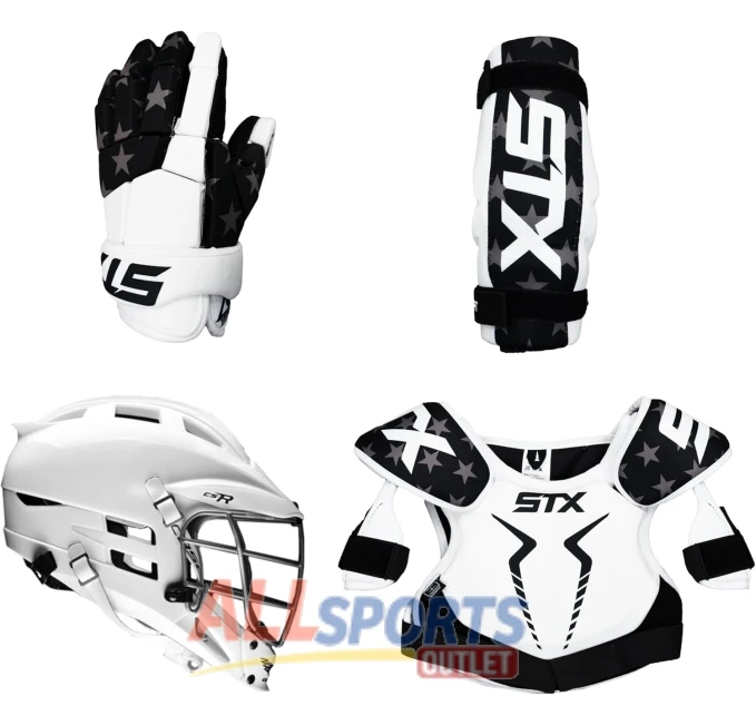 STX Stallion 75 Lacrosse Starter Set with CS-R Helmet at All Sports Outlet