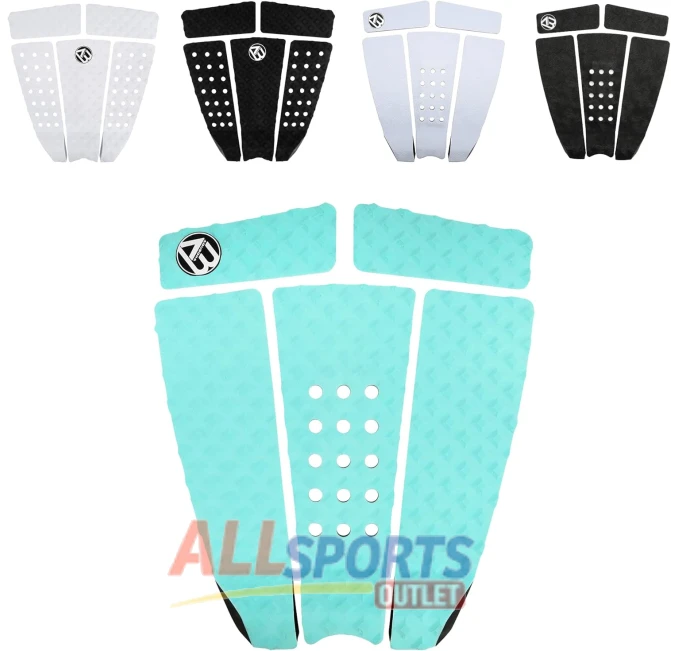 AQUBONA 5 Piece EVA Deck Traction Pads All Sports Outlet Aqua Blue Black White