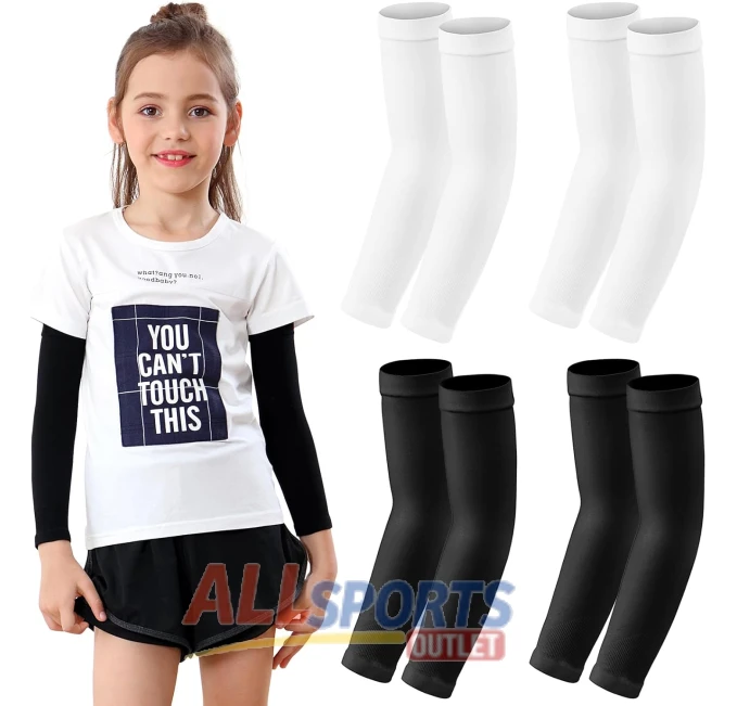 Newbyinn Kid Arm Sleeves 4 Pairs All Sports Outlet Youth Sports Compression