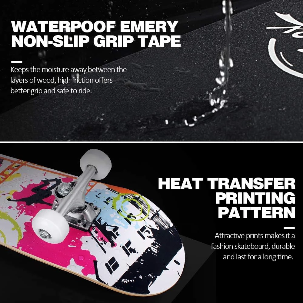 BELEEV 31 Inch Complete Skateboard All Sports Outlet for Kids - Image 4