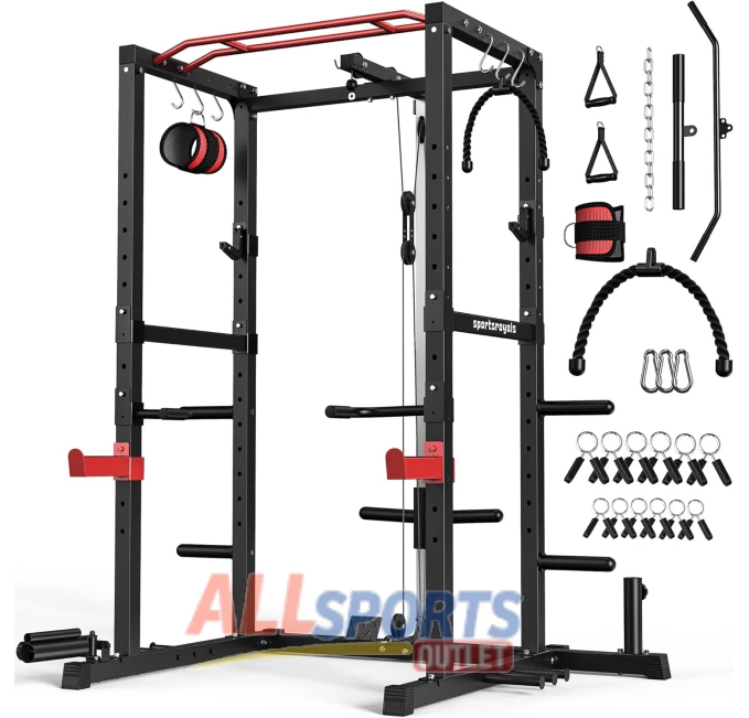 Sportsroyals Power Rack All Sports Outlet LAT Pulldown Squat Rack
