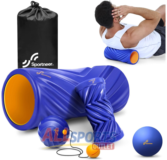 Sportneer Foam Roller Set with Lacrosse Ball at All Sports Outlet