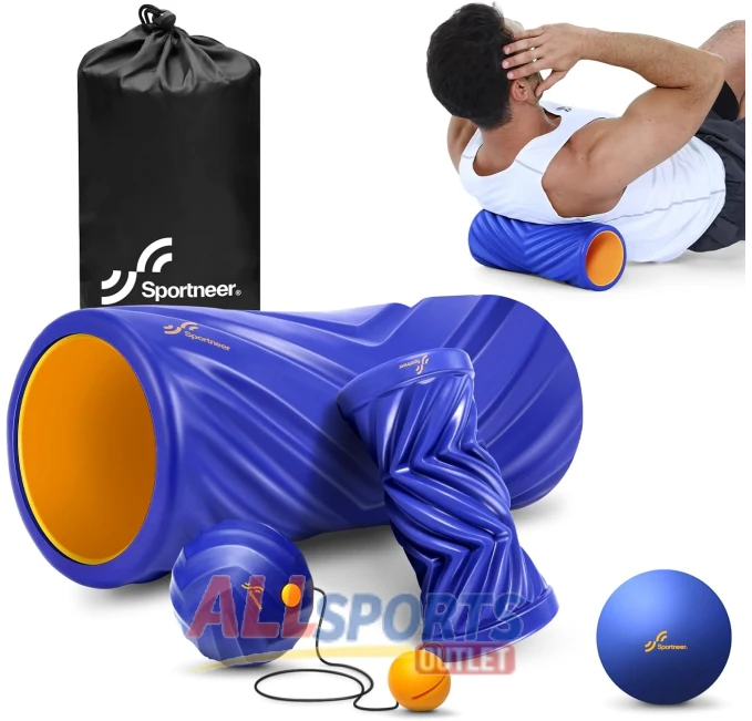 Sportneer Foam Roller Set with Lacrosse Ball at All Sports Outlet