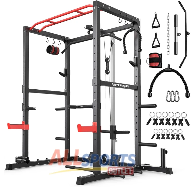 Sportsroyals Power Rack with Squat Rack All Sports Outlet
