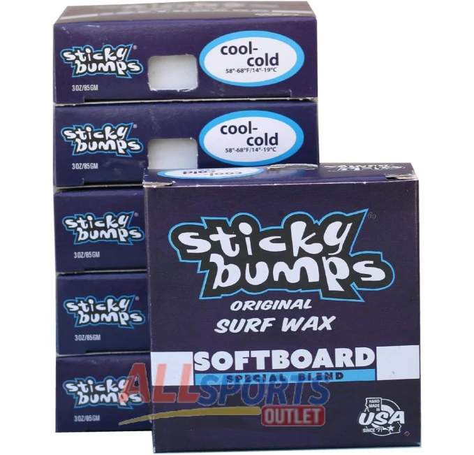 Sticky Bumps Softboard Wax 6 Pack Choose Temperature All Sports Outlet