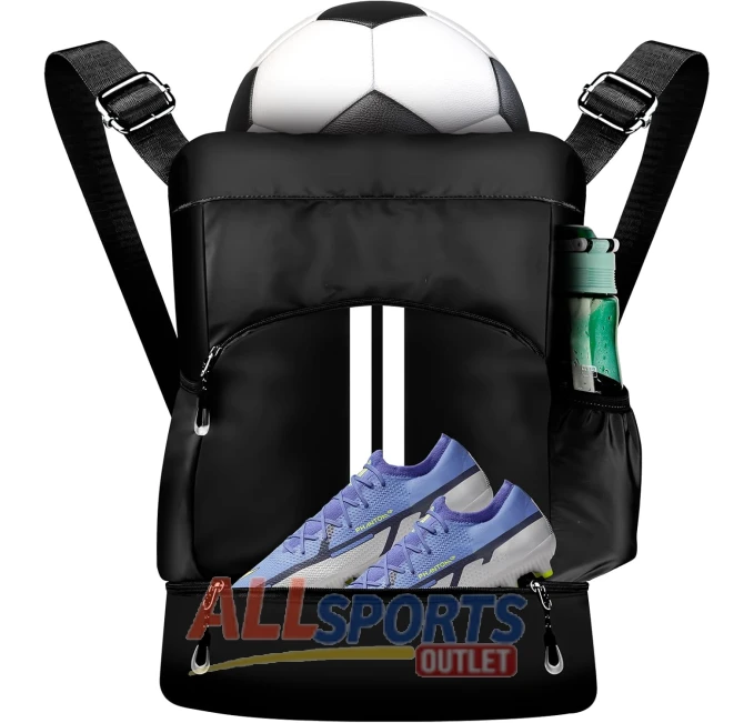 Lozzonkoyaa Soccer Drawstring Bag with Ball Holder at All Sports Outlet