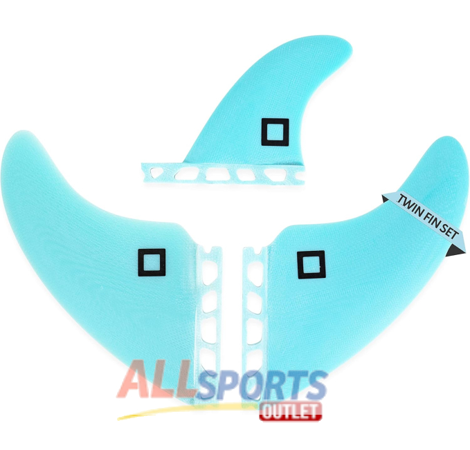 Surf Squared Twin Fin Set All Sports Outlet Fiberglass Durability