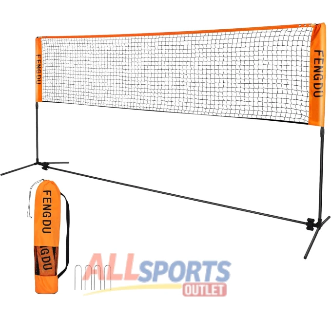 Portable Badminton Net Set Adjustable Height for Kids Volleyball All Sports Outlet