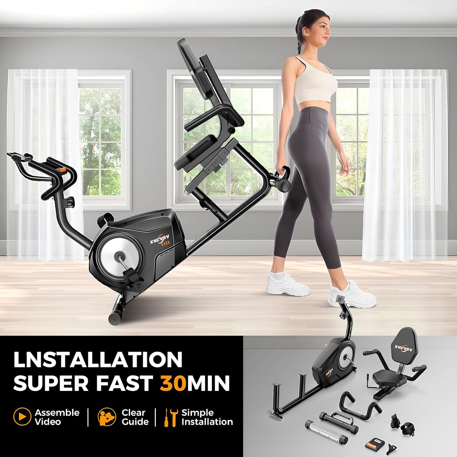 XVGVSV Recumbent Exercise Bike with 400LB Capacity All Sports Outlet - Image 4