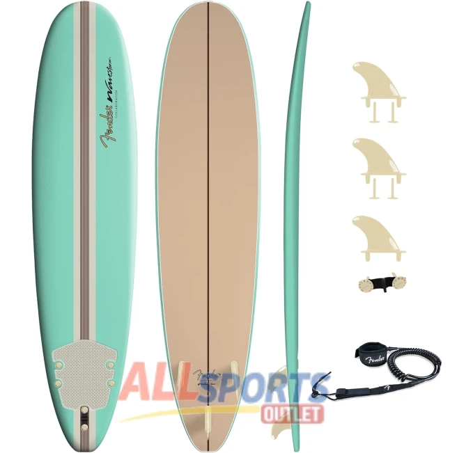 Fender x Wavestorm 8ft Surfboard All Sports Outlet Foam Construction