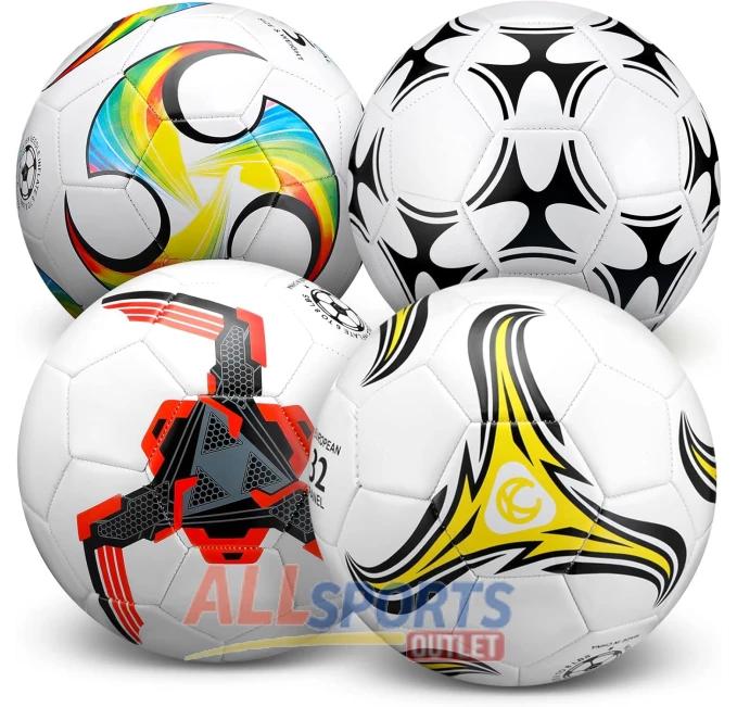 Tradder Soccer Balls with Pump Size 4 All Sports Outlet