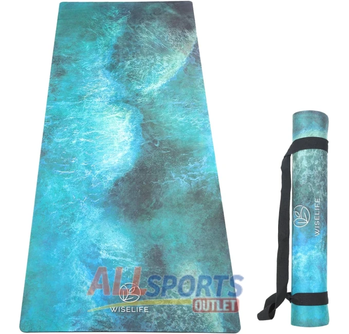 Suede Natural Rubber Yoga Mat for Workout All Sports Outlet