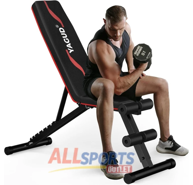 Adjustable Weight Bench Press for Full Body Workout All Sports Outlet