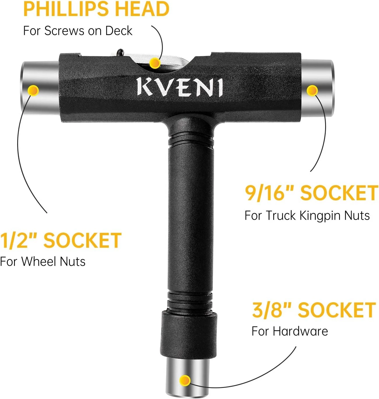 Skate Tool All-in-One with T-Type Allen Key All Sports Outlet Accessories - Image 2