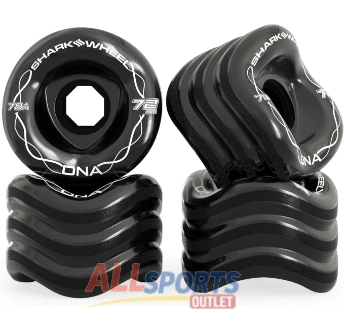 Shark Wheel 72mm 78A DNA Formula Longboard Cruising Wheels All Sports Outlet
