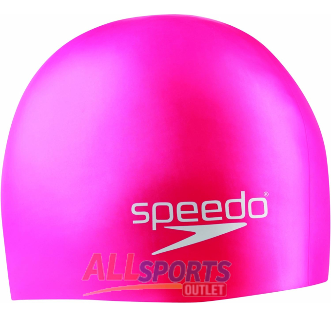 Speedo Junior Silicone Swim Cap Pink All Sports Outlet