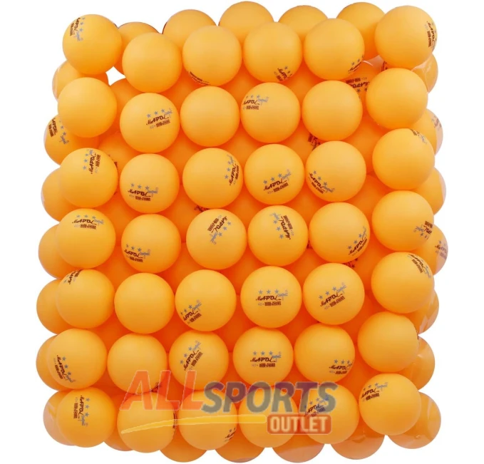MAPOL 100 Count 3-Star Orange Ping Pong Balls All Sports Outlet