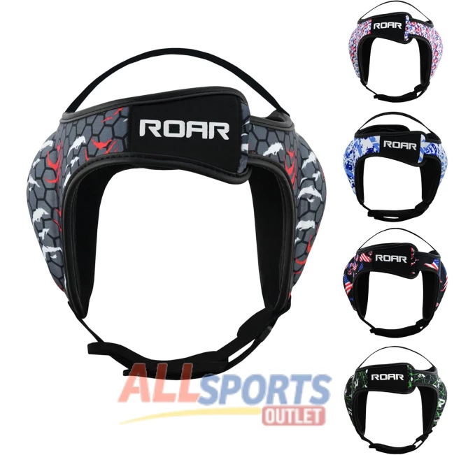 Roar MMA Grappling Headgear for Wrestling Jiu Jitsu Red All Sports Outlet