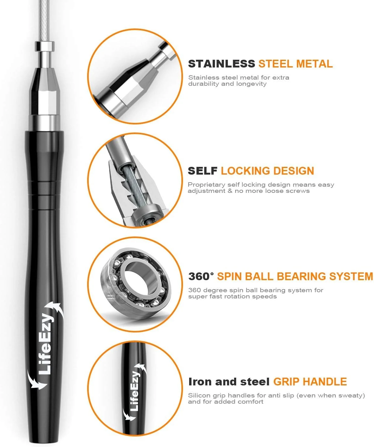 High Speed Weighted Jump Rope Premium Quality by All Sports Outlet - Image 2
