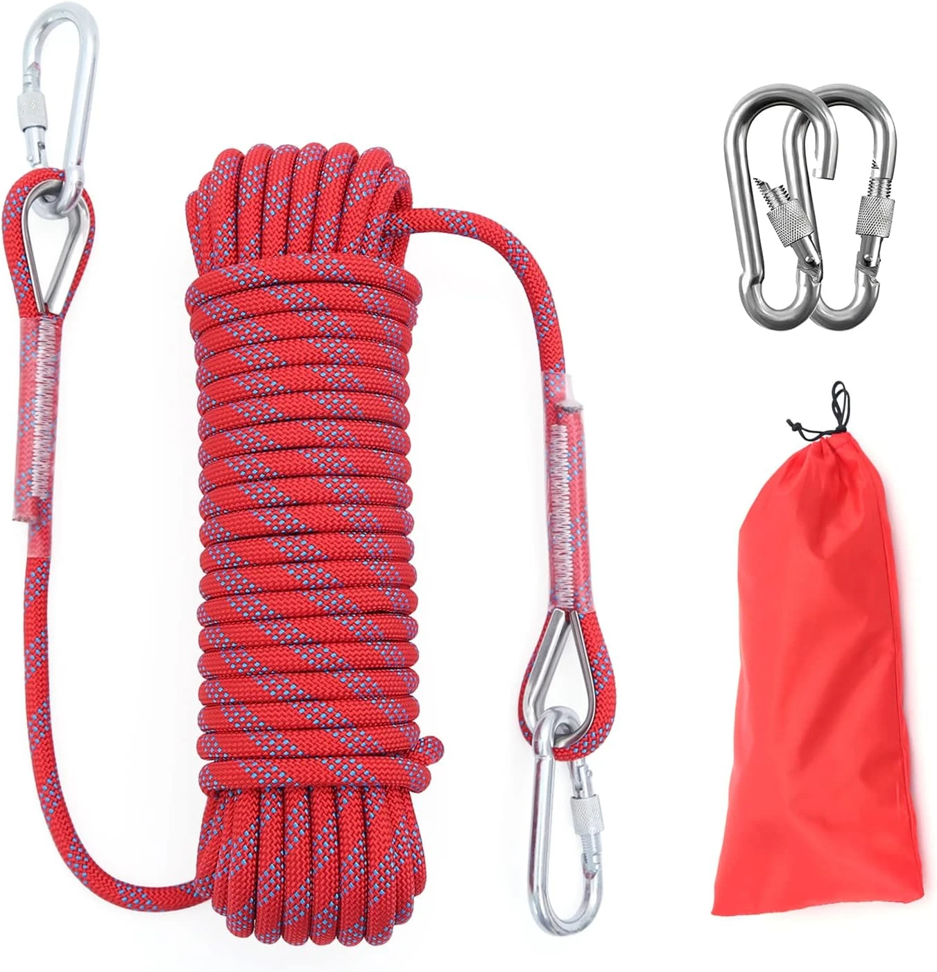 10mm Static Climbing Rope with Steel Hooks All Sports Outlet