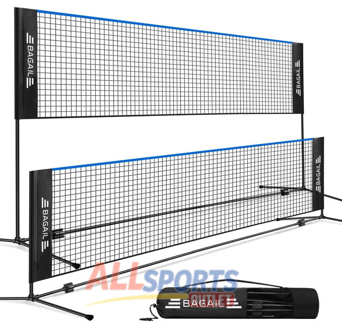 BAGAIL Badminton Net Foldable Adjustable Sports Net 10ft All Sports Outlet