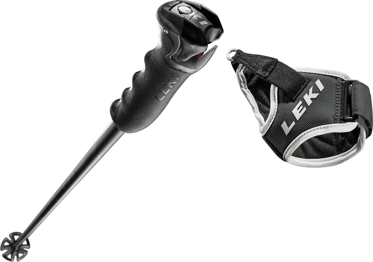 LEKI Detect S Ski Poles 125cm Black Pair All Sports Outlet - Image 4