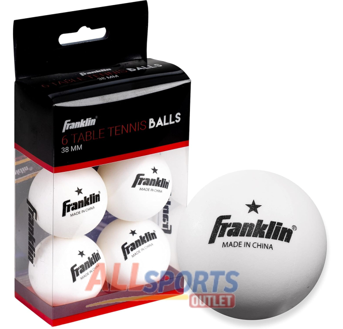 Franklin Sports Table Tennis Balls 6 Pack One Star at All Sports Outlet
