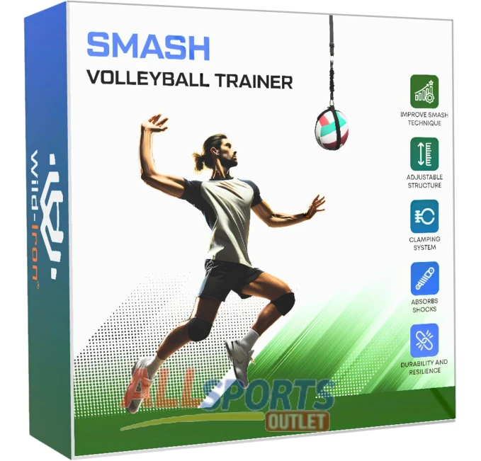 Wild-Iron Volleyball Rebounder Adjustable Trainer All Sports Outlet