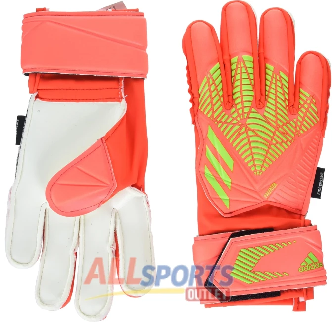 Adidas All Sports Outlet Unisex-Child Predator Goalie Gloves Solar Red Team Solar Green Size 7