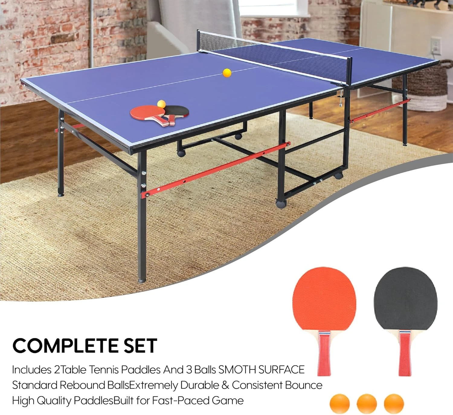 Mid-Size Ping Pong Table All Sports Outlet Foldable & Portable - Image 3