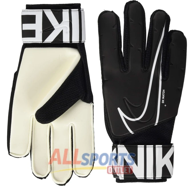 Nike Match Goalkeeper Gloves Size 10 Black All Sports Outlet