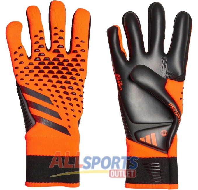 adidas Predator Pro Goalie Gloves Solar Orange at All Sports Outlet