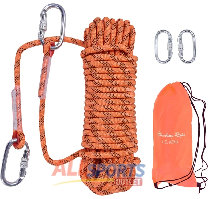 Static Climbing Rope 12mm 32ft 65ft 100ft All Sports Outlet