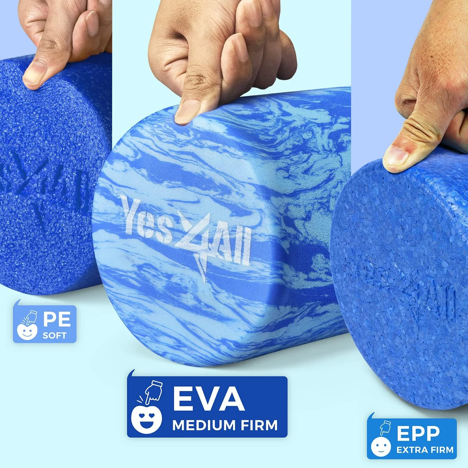 Yes4All Roller EVA Ocean Marbled 36inch Foam Roller at All Sports Outlet - Image 2
