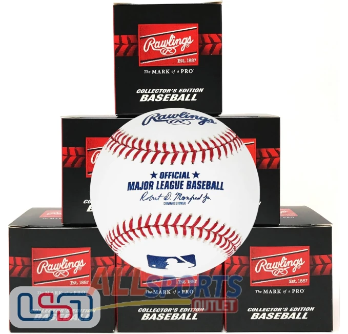 Rawlings Official Major League Game Baseball 1/2 Dozen All Sports Outlet