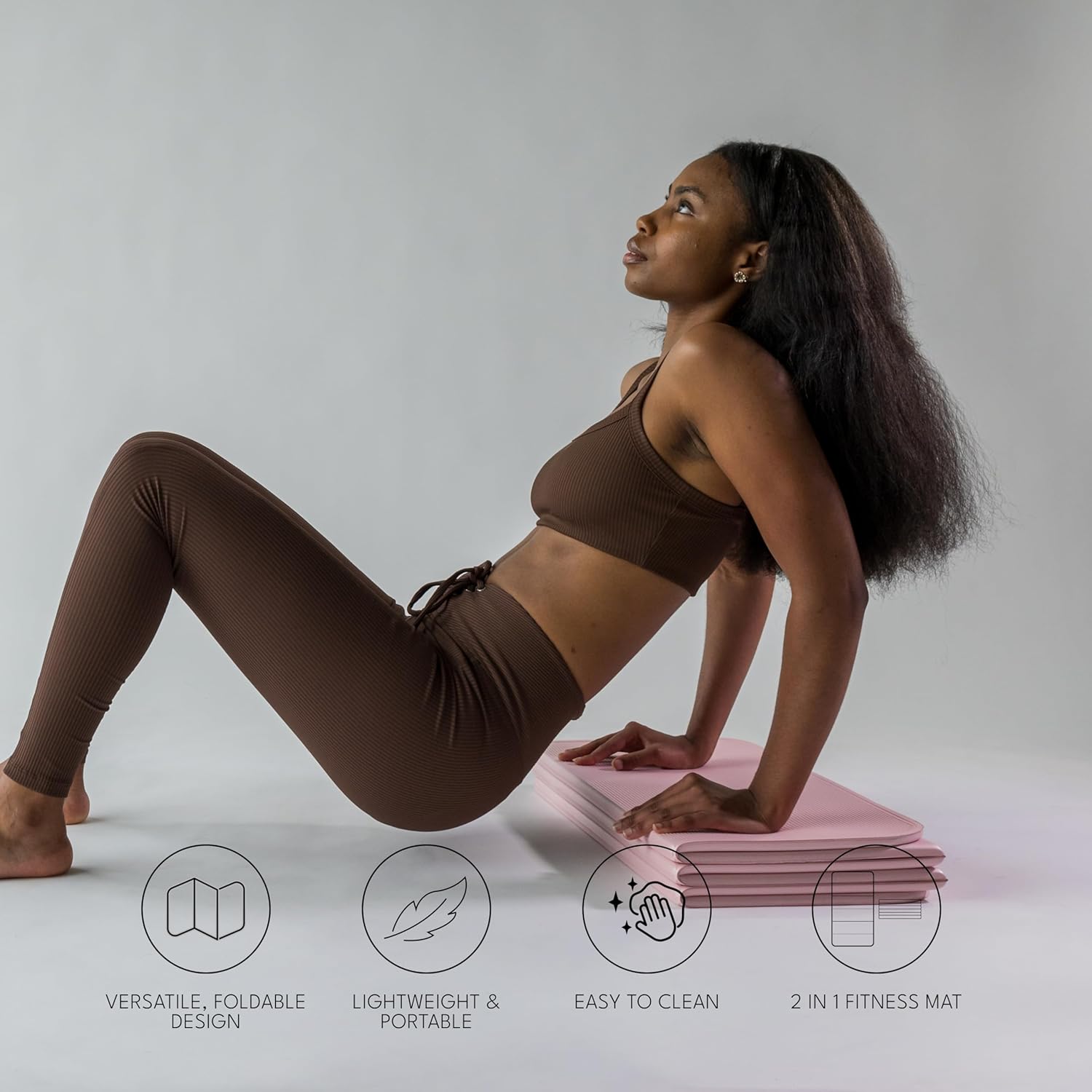 Stakt Foldable Fitness and Yoga Mat with Non-Slip Surface All Sports Outlet - Image 2