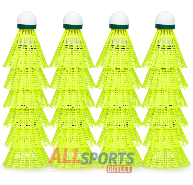 HIRALIY Badminton Shuttlecocks Durable Plastic Birdies All Sports Outlet