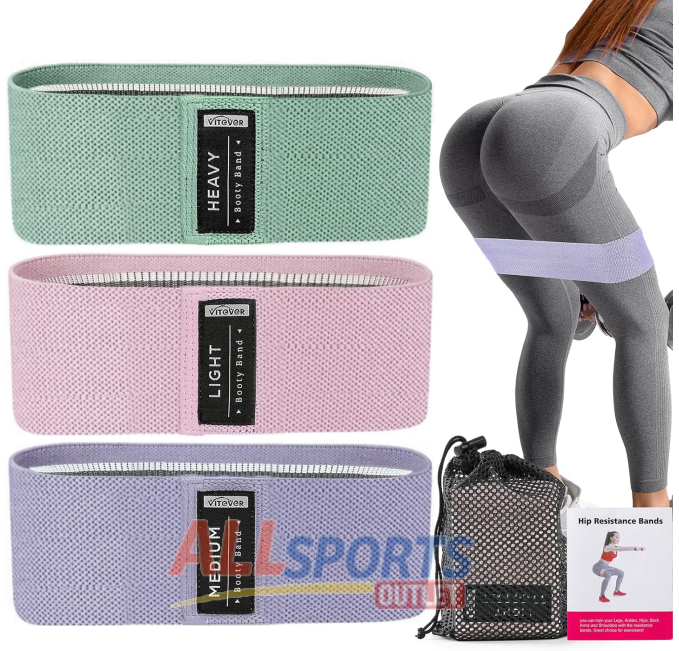 Resistance Bands for Women Legs and Butt All Sports Outlet 3 Levels Set