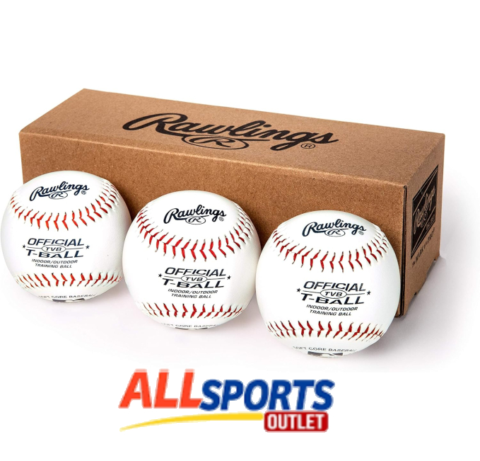 Rawlings Official T-Balls Youth 6U Indoor Outdoor 3 Count All Sports Outlet