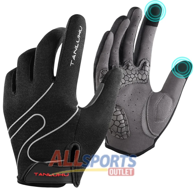 Tanluhu MTB Full Finger Gloves Shock Absorbing Outdoor All Sports Outlet