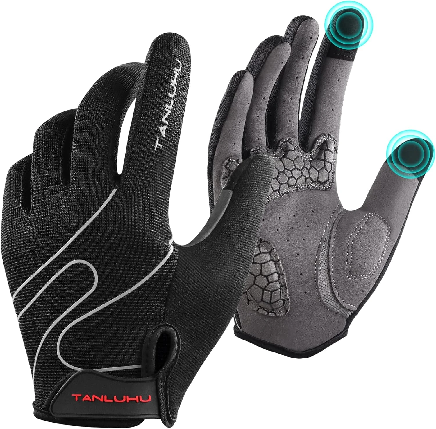 Tanluhu MTB Full Finger Gloves Shock Absorbing Outdoor All Sports Outlet