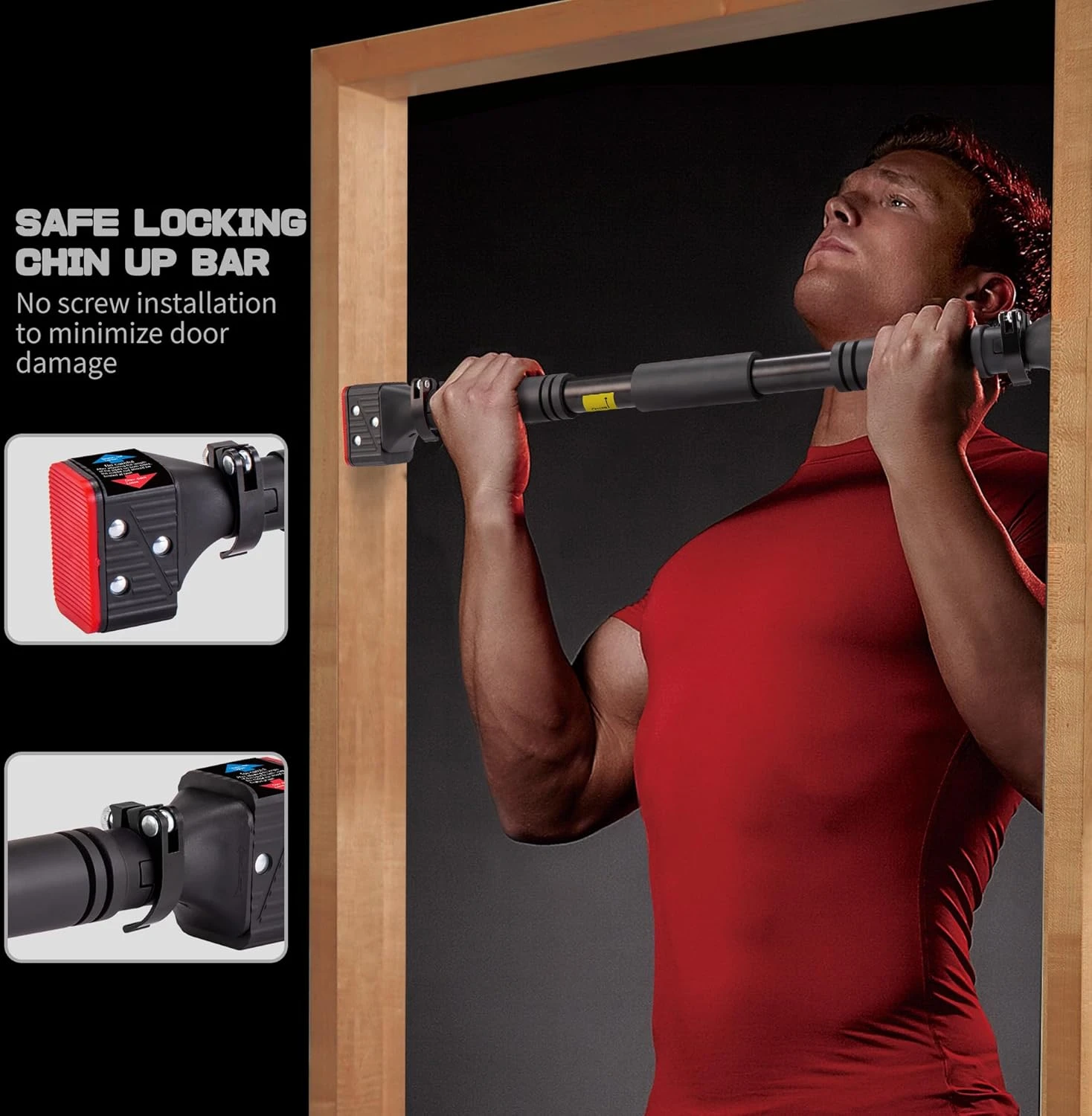 Leikefitness Pull-Up Bar All Sports Outlet for Upper Body Workout - Image 4