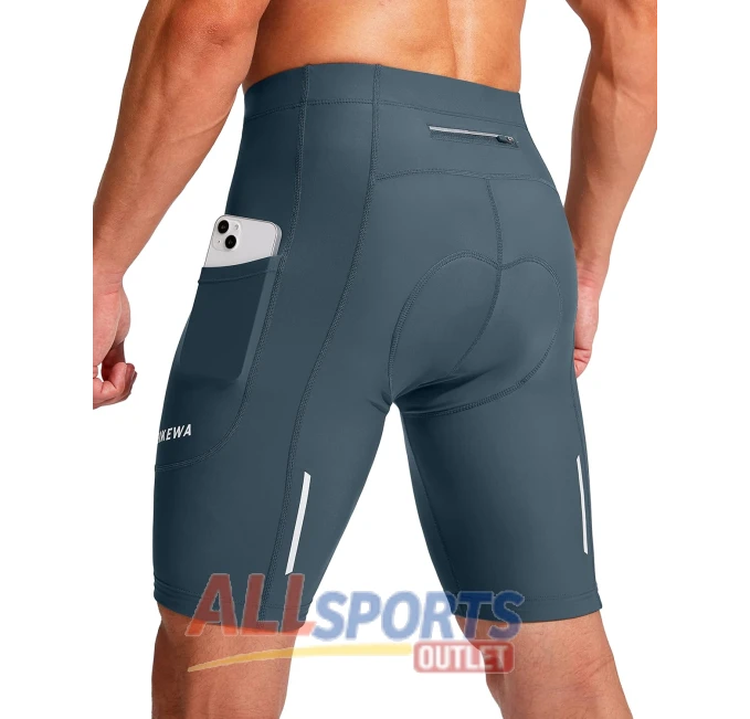 Men's 3D Padded Cycling Shorts with Zipper Pockets All Sports Outlet