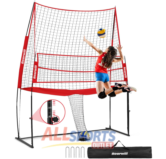 Bearwill Adjustable Volleyball Net All Sports Outlet for Backyard Use