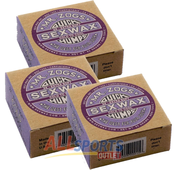 Sex Wax Quick Humps Coconut Surfboard Wax Cold to Cool All Sports Outlet