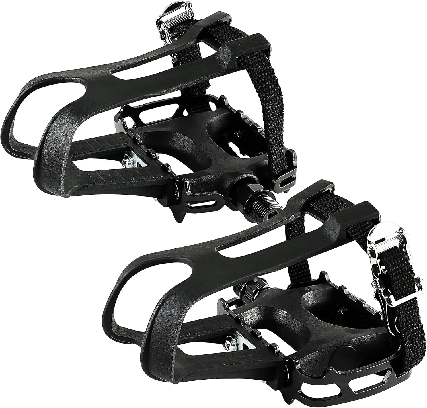 BV Bike Pedal with Toe Clip Cage 9/16 Universal Fit All Sports Outlet Non-Slip Durable