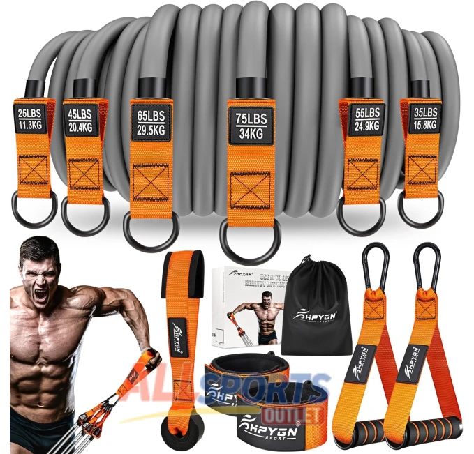 Resistance Bands Set All Sports Outlet for Yoga and Muscle Training