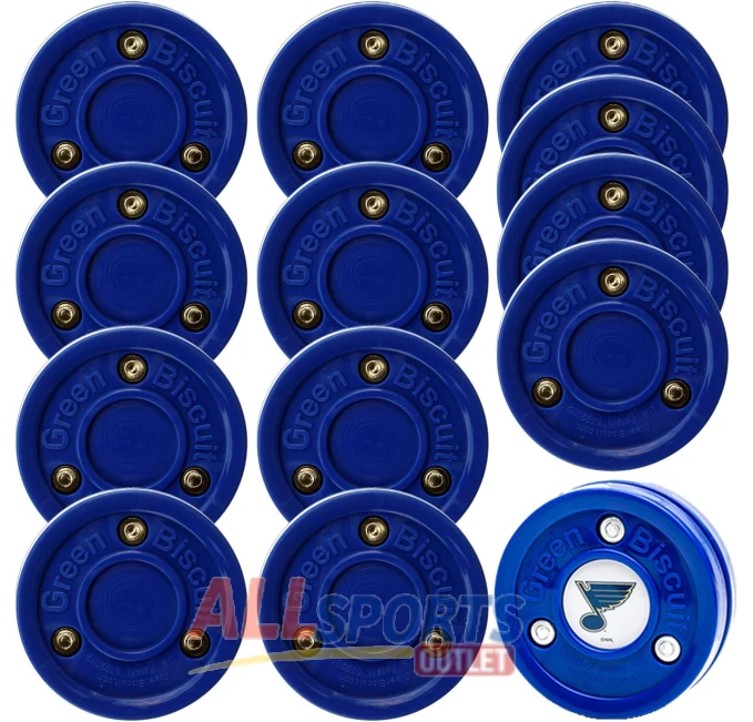 Green Biscuit Blue 12 Pack Passers with NHL Puck All Sports Outlet