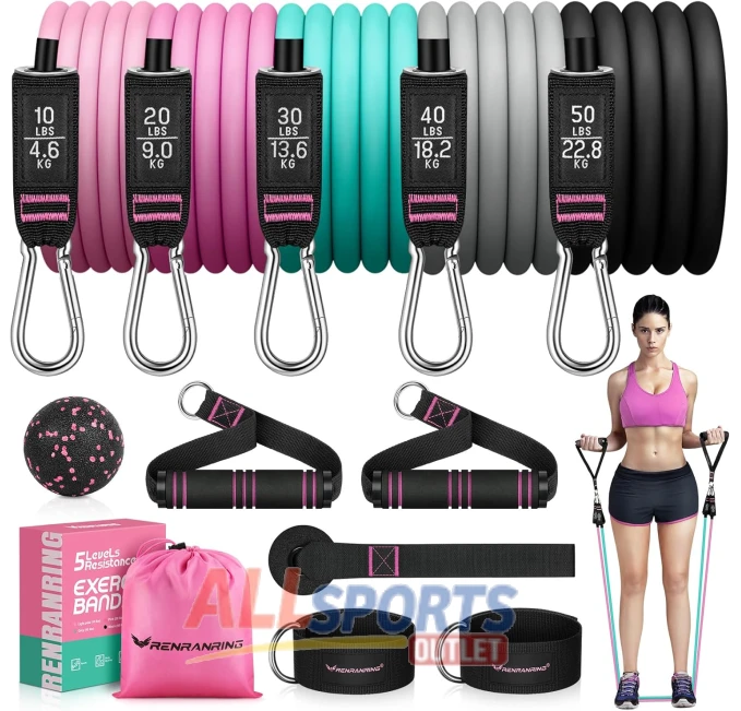 RENRANRING Resistance Bands for Exercise All Sports Outlet